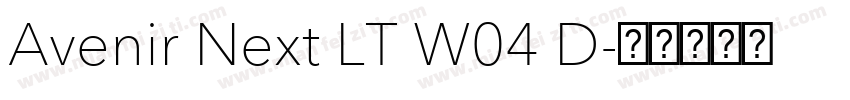 Avenir Next LT W04 D字体转换
